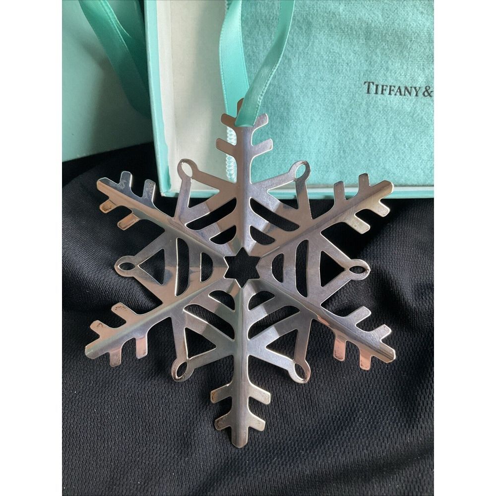 Tiffany Sterling Silver Christmas Ornament Snowflake Rare